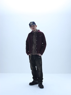 「Subciety（サブサエティ）のアイテム（その他アウター）」を使った、Subcietyさん（メンズ・170cm）の冬コーディネート