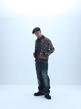 「Subciety（サブサエティ）のアイテム（その他アウター）」を使った、Subcietyさん（メンズ・173cm）の冬コーディネート