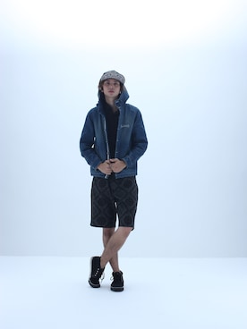 「Subciety（サブサエティ）のアイテム（マウンテンパーカー）」を使った、Subcietyさん（メンズ・183cm）の冬コーディネート
