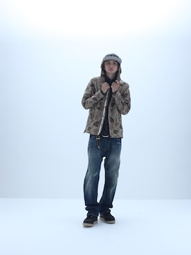 「Subciety（サブサエティ）のアイテム（マウンテンパーカー）」を使った、Subcietyさん（メンズ・184cm）の冬コーディネート