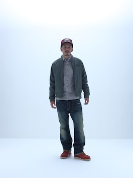 「Subciety（サブサエティ）のアイテム（その他アウター）」を使った、Subcietyさん（メンズ・173cm）の冬コーディネート