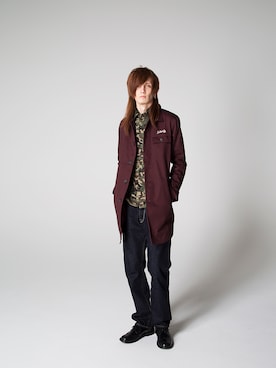 「Subciety（サブサエティ）のアイテム（トレンチコート）」を使った、Subcietyさん（メンズ・181cm）の冬コーディネート
