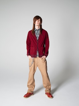 「Subciety（サブサエティ）のアイテム（財布/小物）」を使った、Subcietyさん（メンズ・181cm）の冬コーディネート