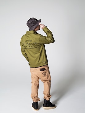 「Subciety（サブサエティ）のアイテム（ブルゾン）」を使った、Subcietyさん（メンズ・173cm）の春コーディネート