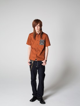 「Subciety（サブサエティ）のアイテム（財布/小物）」を使った、Subcietyさん（メンズ・183cm）の春コーディネート