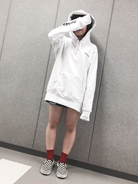 「ANDERSSON BELL（アンダースンベル）のアイテム（パーカー）」を使った、Μiyuさん（レディース・153cm）の秋コーディネート