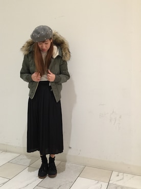 「Rinajour（リナジュール）のアイテム（テーラードジャケット）」を使った、kinoshitaさん（レディース・155cm）の冬コーディネート