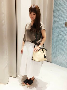 naochanさん（レディース・156cm）の夏コーディネート