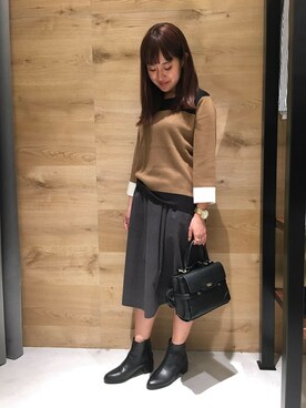 「MYSELF ABAHOUSE」｜naochanさん（レディース・156cm）の秋コーディネート