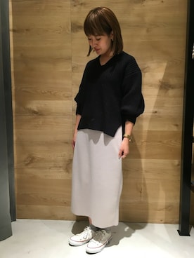 「MYSELF ABAHOUSE」｜naochanさん（レディース・156cm）の冬コーディネート