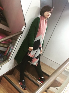 「158cm」｜「アイテム（腕時計）」を使った、Eugenia Youさん（レディース・158cm）の冬コーディネート