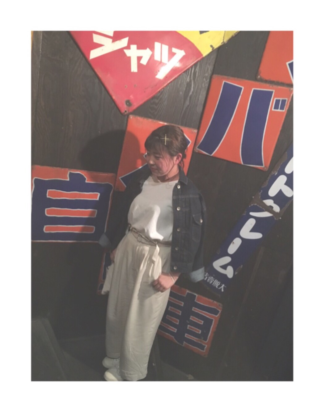 「真っ白、はるコーデ、ホワイトコーデ」｜「w closetのアイテム（パンツ、ホワイト系）」を使った、ぼーさん（レディース・149cm）の春コーディネートの1枚目の写真