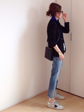 mayumiさんの「【ショップ人気アイテム】幅広真鍮ブレスレット」を使ったコーディネート