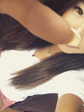 「アイテム（デニムパンツ、レッド系）」を使った、ayuookさん（レディース・161cm）の秋コーディネート