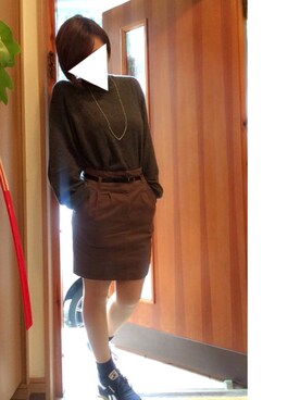 「cashmere」｜「アイテム（その他）」を使った、Piaさん（レディース・160cm）の冬コーディネート