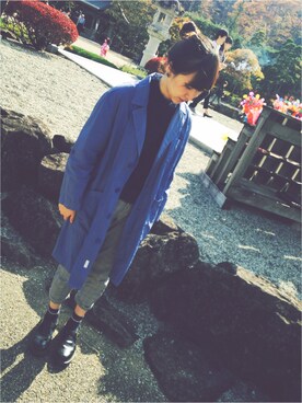 「I am I （アイアムアイ）のアイテム（その他アウター）」を使った、なっくんさん（レディース・161cm）の秋コーディネート