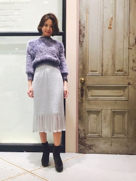 「snidel」｜haruka Kuboさん（レディース・160cm）の冬コーディネート