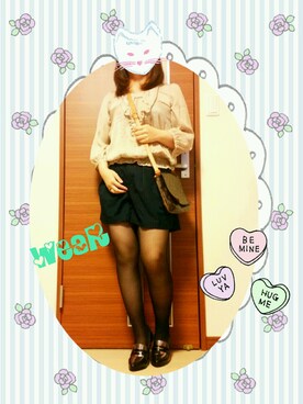 「L'EST ROSE（レストローズ）のアイテム（パンツ）」を使った、kiki♡lalaさん（レディース・156cm）の春コーディネート