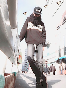 スズキゴン(鈴木勤)さん（メンズ・175cm）の冬コーディネート