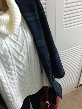 「SPIRALGIRL（スパイラルガール）のアイテム（チェスターコート）」を使った、@saaaaaさん（レディース・160cm）の秋コーディネート