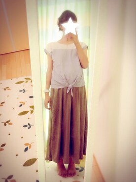 「ANOTHER BRANCH（アナザーブランチ）のアイテム（トップス）」を使った、hii_tonさん（レディース・165cm）の夏コーディネート