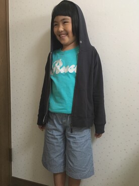 「RUSTY（ラスティ）のアイテム（トップス）」を使った、ktamkkさん（キッズ・126cm）の秋コーディネート