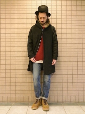 「bukht」｜「アイテム（その他アウター）」を使った、GROOVY-horisakaさん（メンズ・174cm）の秋コーディネート