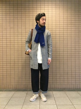 「bukht」｜「アイテム（その他アウター）」を使った、GROOVY-horisakaさん（メンズ・174cm）の冬コーディネート