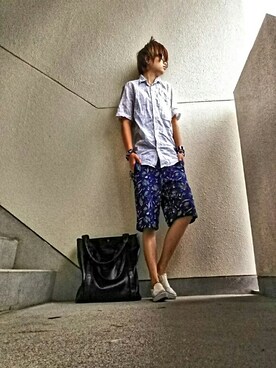 JUNNさん（メンズ・152cm）の夏コーディネート