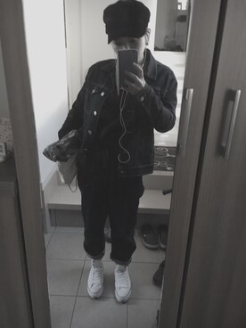 「GRL（グレイル）のアイテム（ピアス（両耳用））」を使った、amihさん（レディース・157cm）の秋コーディネート