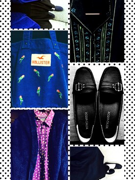 「ビンテージシャツ」｜朝月さん（レディース・162cm）の冬コーディネート