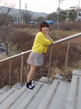「VANS（バンズ）のアイテム（その他）」を使った、miniさん（レディース・158cm）の春コーディネート