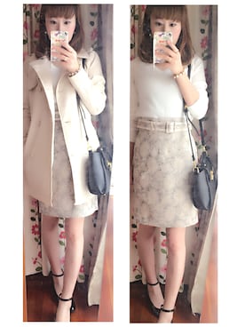 「FOREVER 21」｜「アイテム（トレンチコート）」を使った、akikoさん（レディース・155cm）の春コーディネート