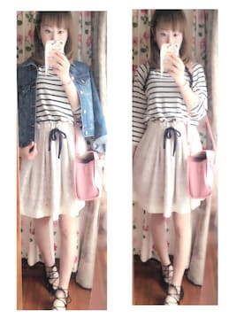 「MINIMUM（ミニマム）のアイテム（ワンピース/ドレス）」を使った、akikoさん（レディース・155cm）の春コーディネート