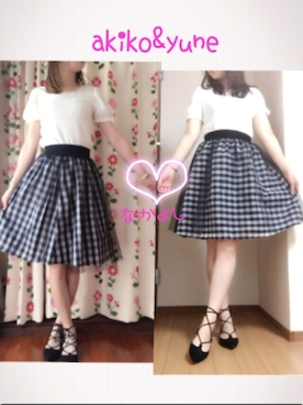 「tocco（トッコ）のアイテム（スカート）」を使った、akikoさん（レディース・155cm）の夏コーディネート