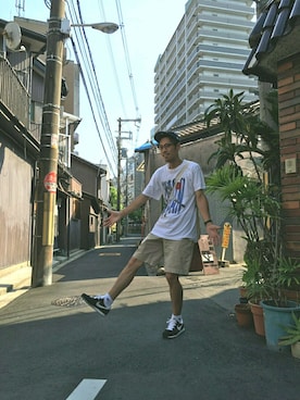 バウさん(メンズ・185cm)の夏コーディネート