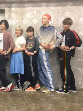 「COSMIC WONDER Light Source（コズミックワンダーライトソース）のアイテム」を使った、嶋津一馬さん（メンズ・183cm）の春コーディネート
