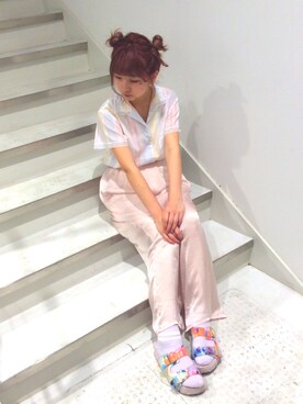 「HoneySalon by foppish（ハニーサロンバイフォピッシュ）のアイテム」を使った、magさん（レディース・162cm）の春コーディネート