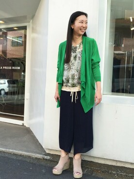 「H.A.K（ハク）のアイテム」を使った、meguさん（レディース・160cm）の春コーディネート