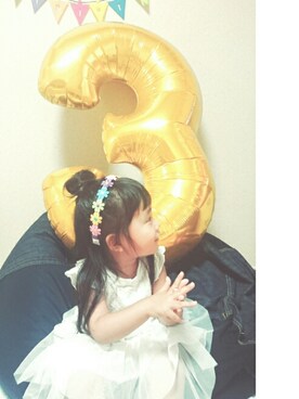 「産まれてきてくれてありがとう」｜marionさん（キッズ・90cm）の秋コーディネート