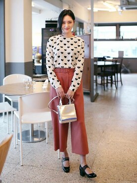 「バレンタイン」｜ディーホリックさん（レディース・168cm）の冬コーディネート