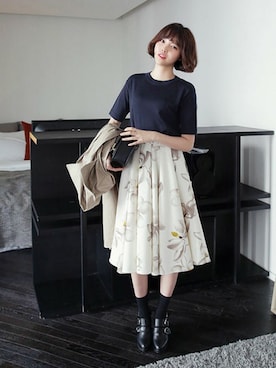 「DHOLIC（ディーホリック）のアイテム（パンプス）」を使った、ディーホリックさん（レディース・166cm）の春コーディネート