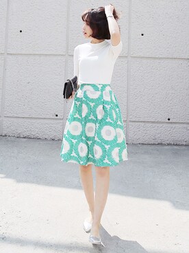 「DHOLIC（ディーホリック）のアイテム（スカート）」を使った、ディーホリックさん（レディース・166cm）の春コーディネート