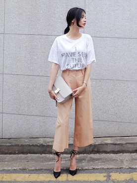 「DHOLIC（ディーホリック）のアイテム（パンプス）」を使った、ディーホリックさん（レディース・168cm）の春コーディネート