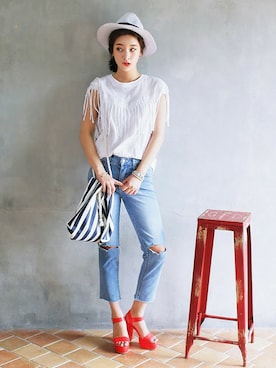 ディーホリックさん（レディース・164cm）の夏コーディネート