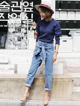 「DHOLIC（ディーホリック）のアイテム（パンプス）」を使った、ディーホリックさん（レディース・165cm）の秋コーディネート