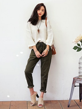 「DHOLIC（ディーホリック）のアイテム（その他シューズ）」を使った、ディーホリックさん（レディース・166cm）の秋コーディネート