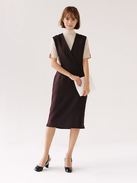 「DHOLIC（ディーホリック）のアイテム（ワンピース/ドレス）」を使った、ディーホリックさん（レディース・162cm）の秋コーディネート