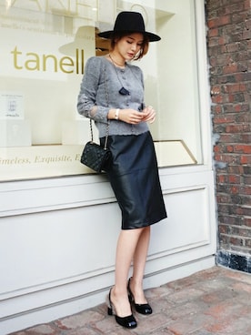 「DHOLIC（ディーホリック）のアイテム（その他シューズ）」を使った、ディーホリックさん（レディース・162cm）の秋コーディネート