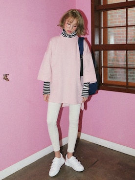 「DHOLIC（ディーホリック）のアイテム（バックパック/リュック）」を使った、ディーホリックさん（レディース・165cm）の冬コーディネート